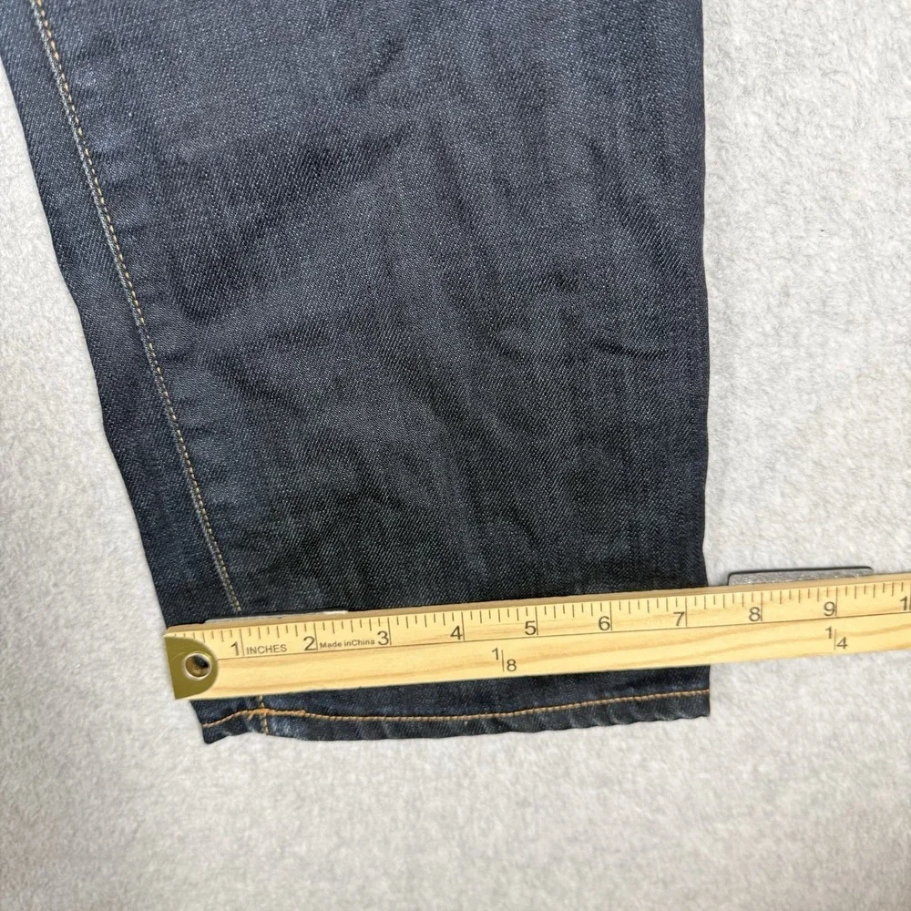 G Star RAW Jeans Men 31x34 Blue 3301 Straight Leg Dark Wash Button Fly Denim - Picture 12 of 12